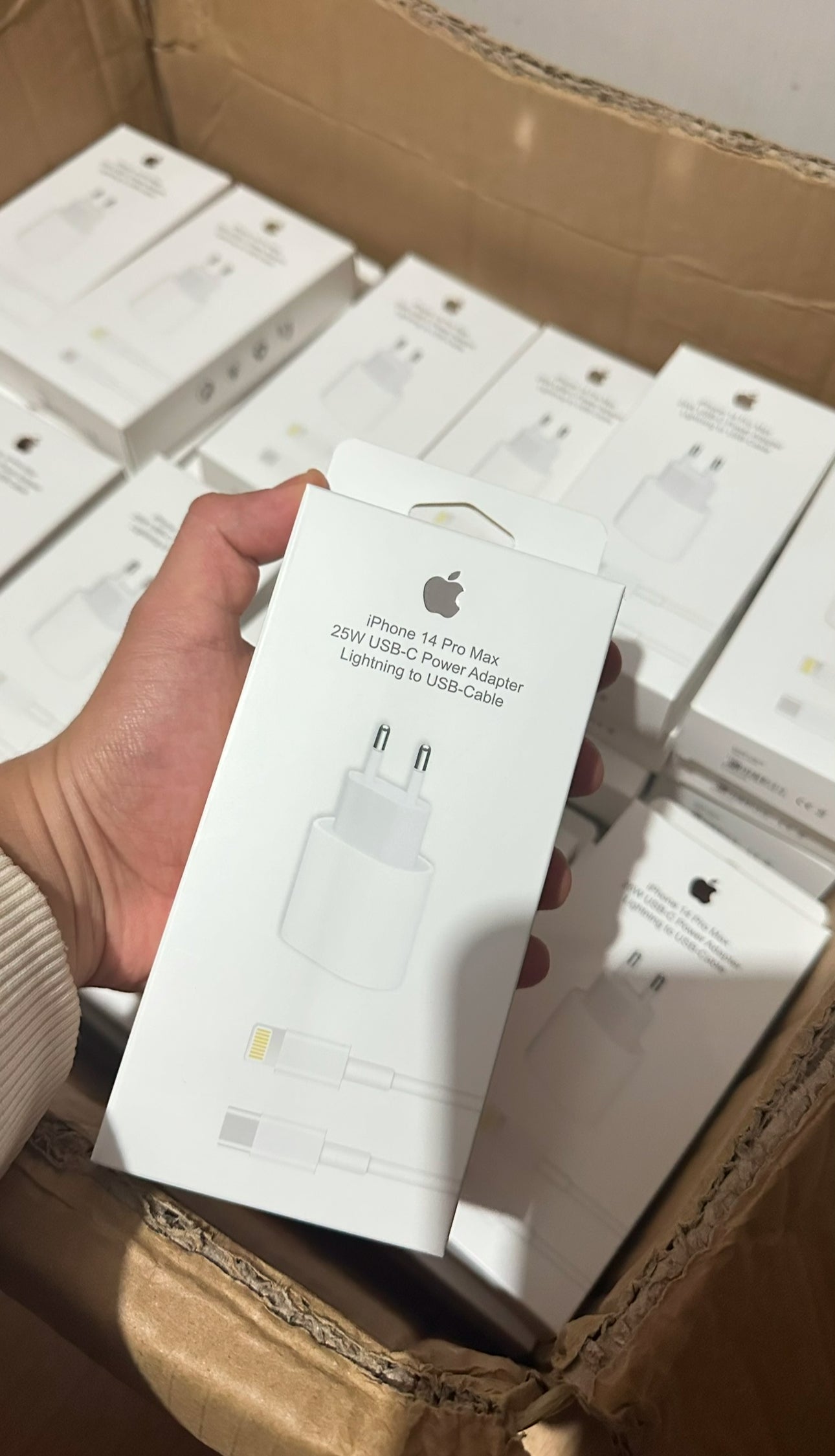 Cargador turbo iphone 35w caja y cable (1m)