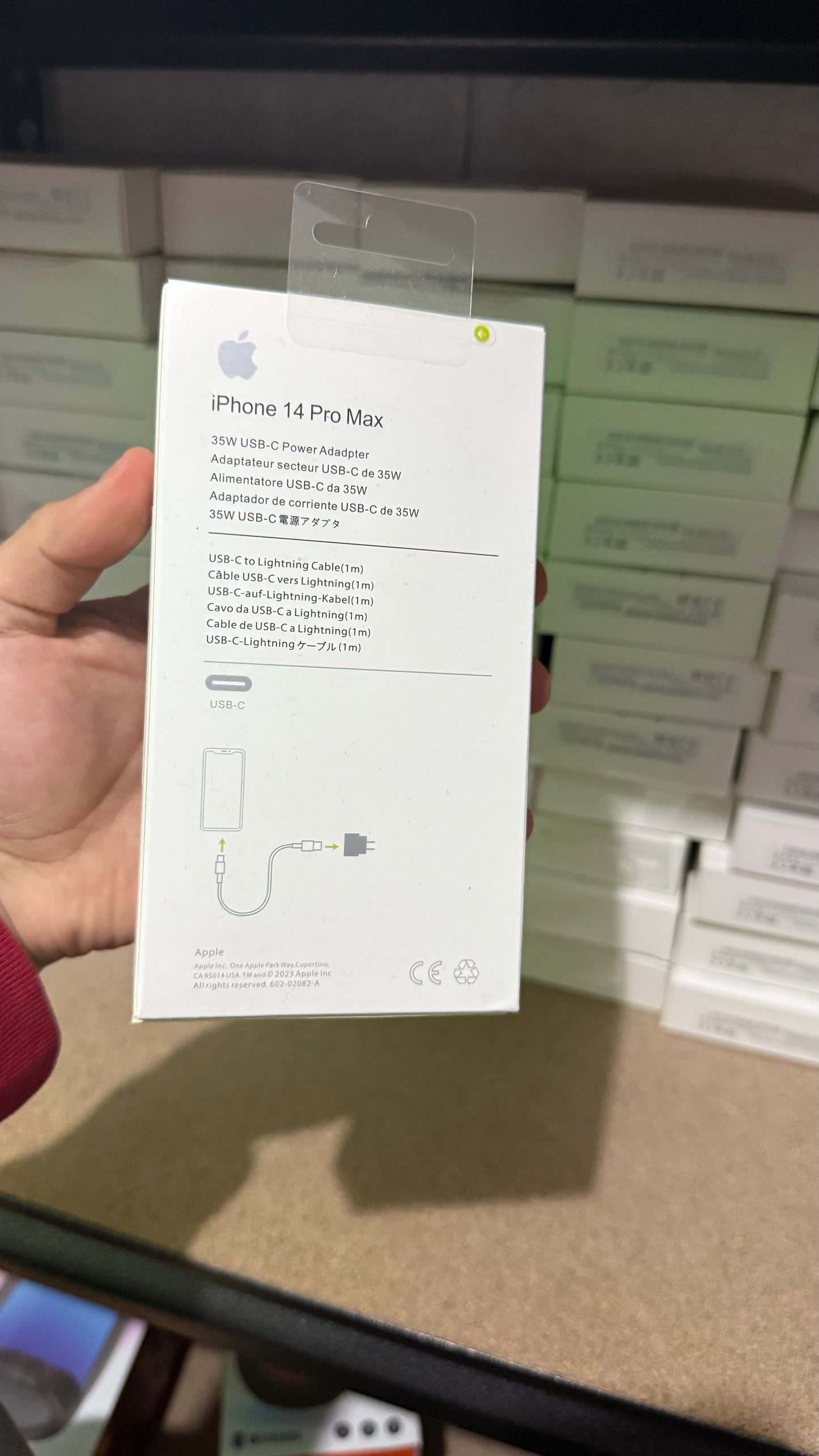 Cargador turbo iphone 25w caja y cable (1m)