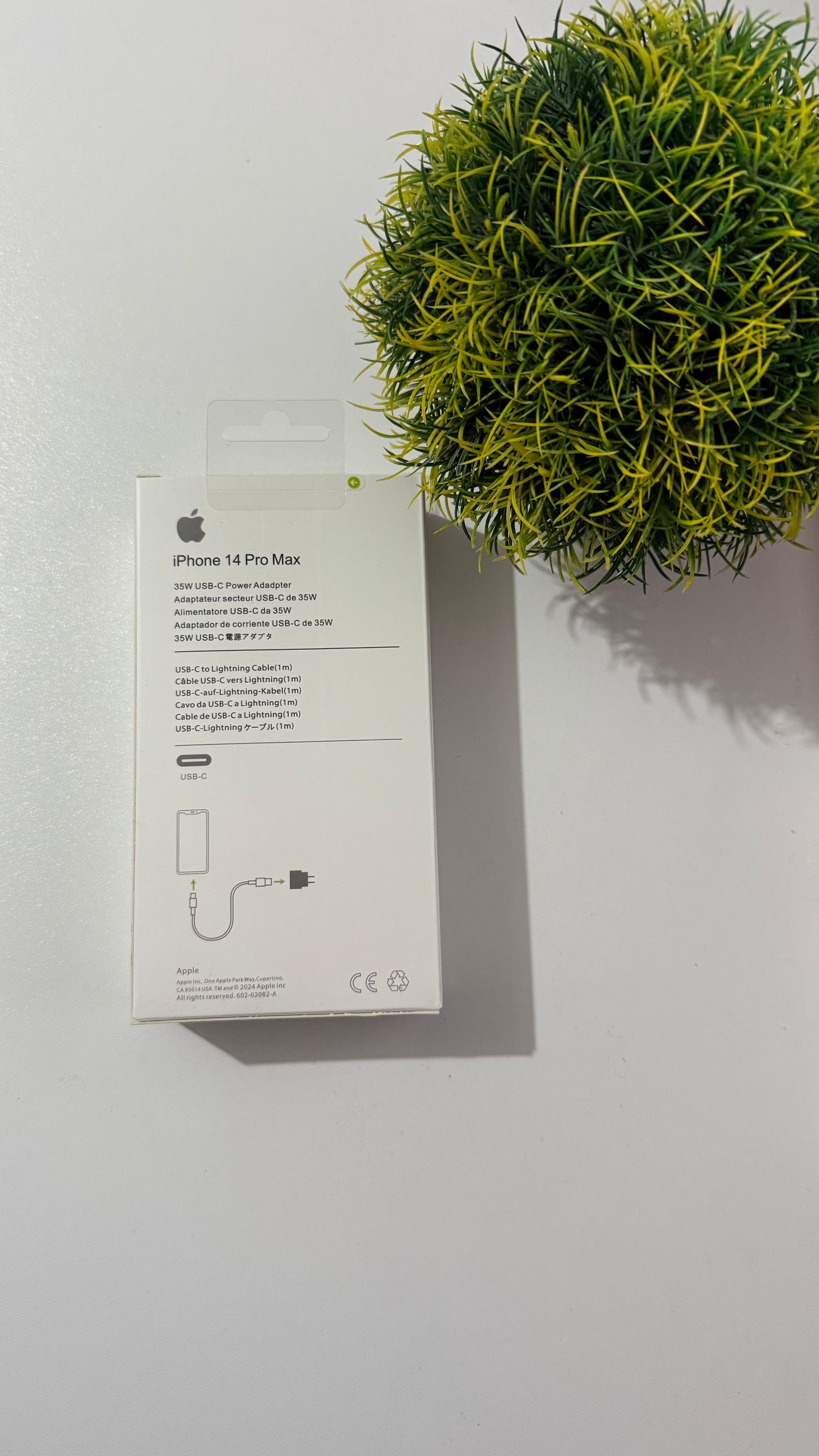 Cargador turbo iphone 35w caja y cable (1m)