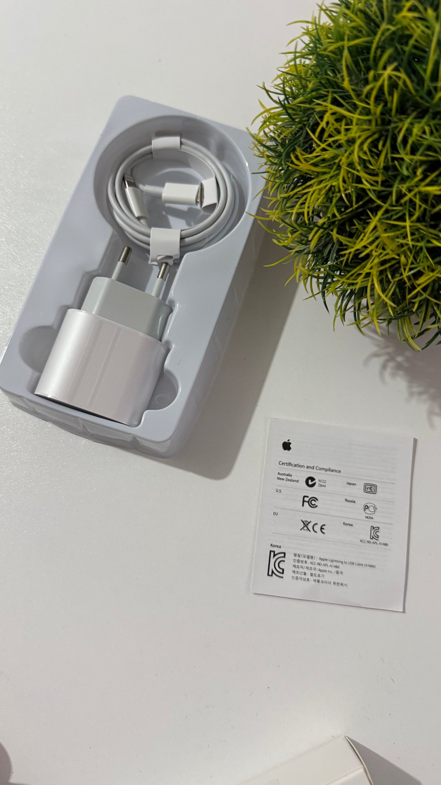 Cargador turbo iphone 35w caja y cable (1m)