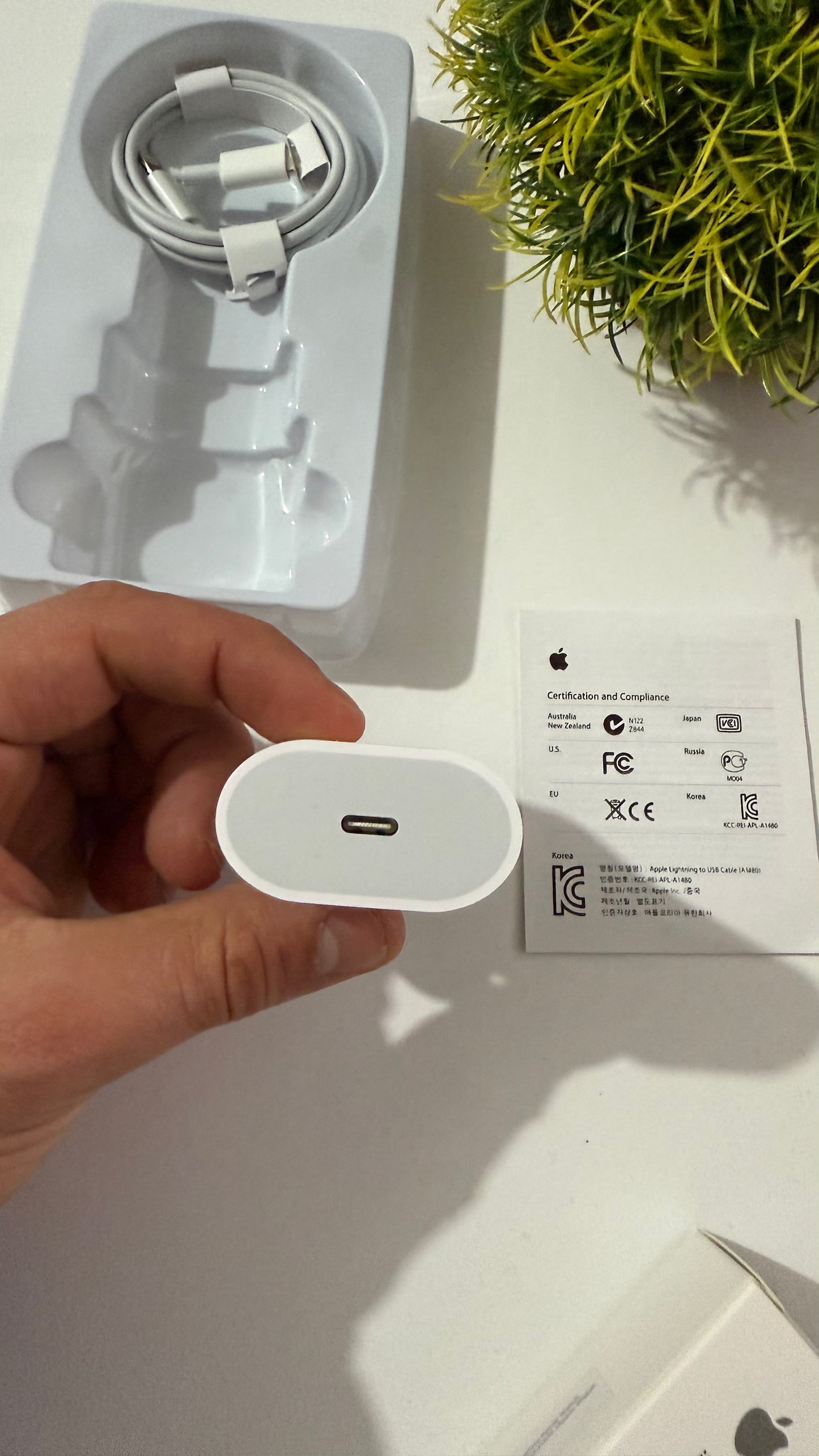 Cargador turbo iphone 25w caja y cable (1m)