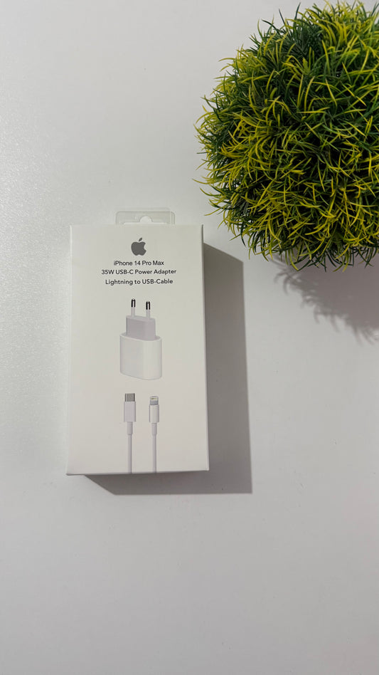 Cargador turbo iphone 35w caja y cable (1m)